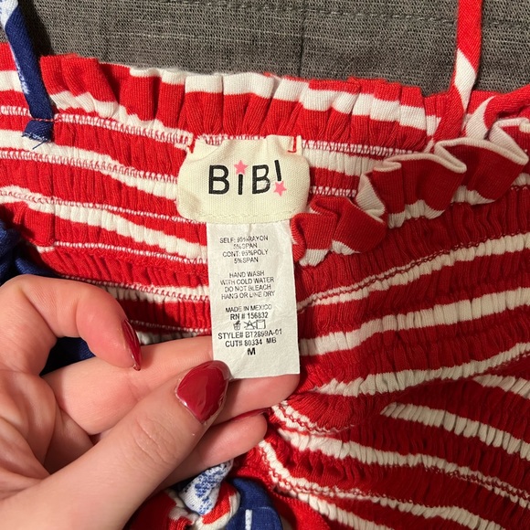 BIBI AMERICAN FLAG TUBE TOP - Picture 2 of 5